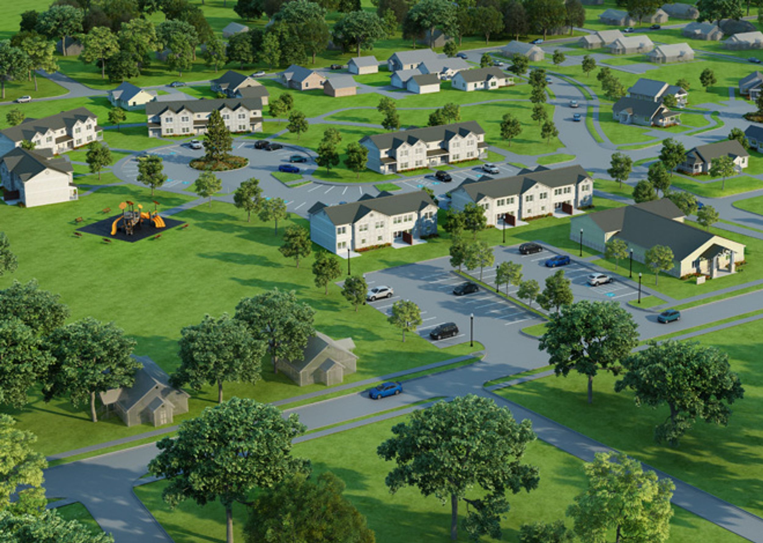 Westwood Crossing aerial