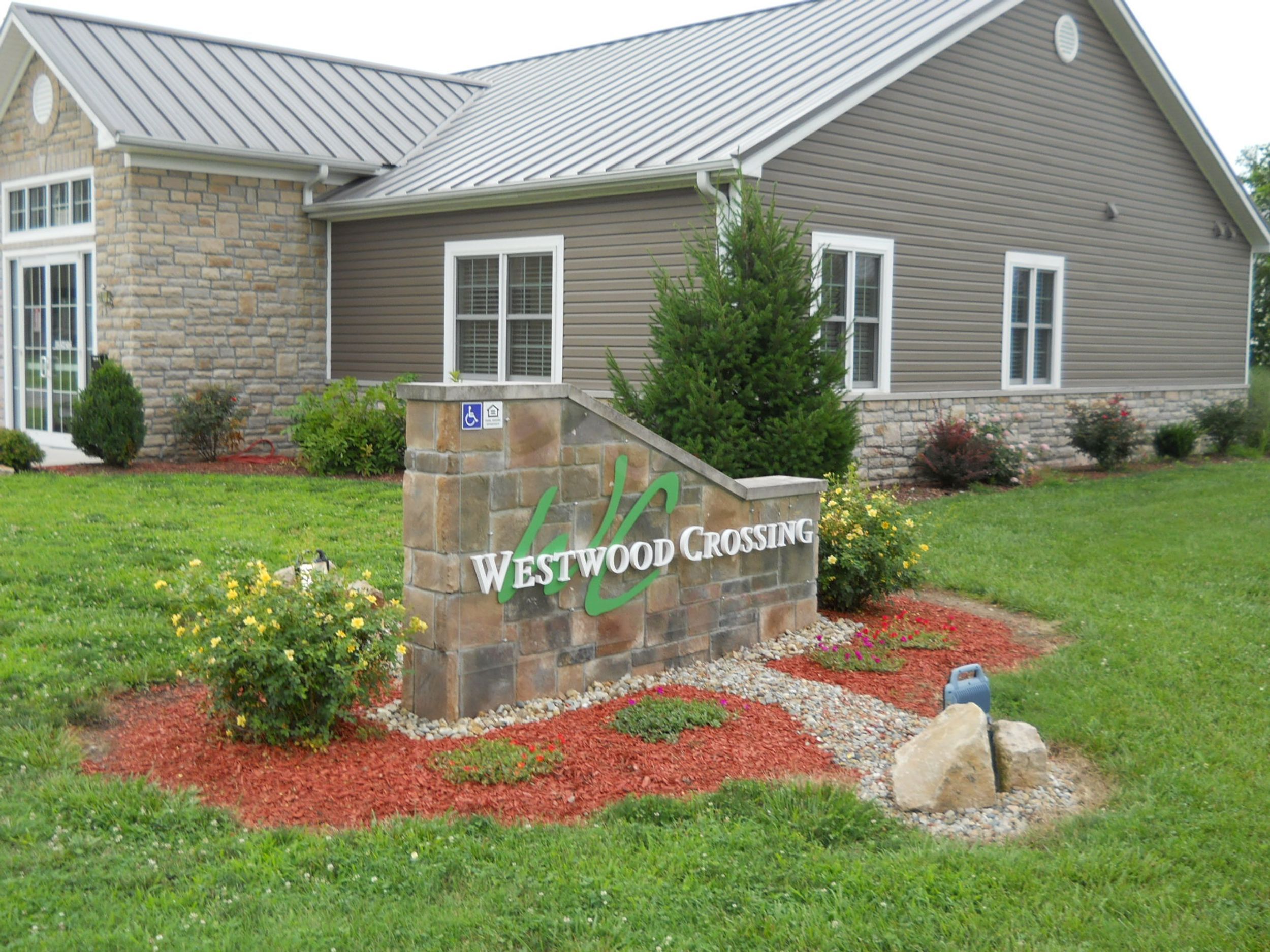 Westwood Crossing sign