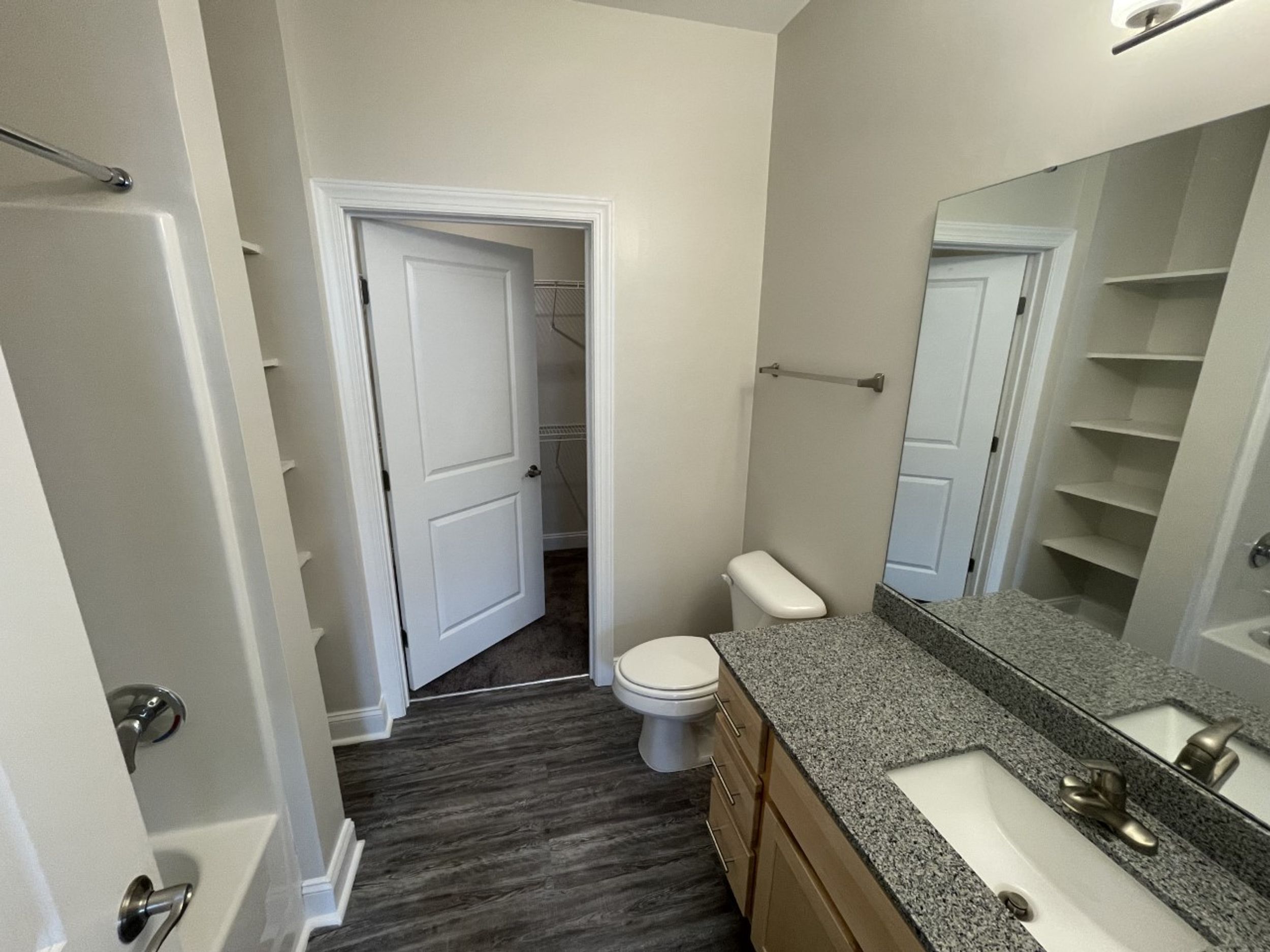 Bedrooms with private bathrooms and large walk in closet. 