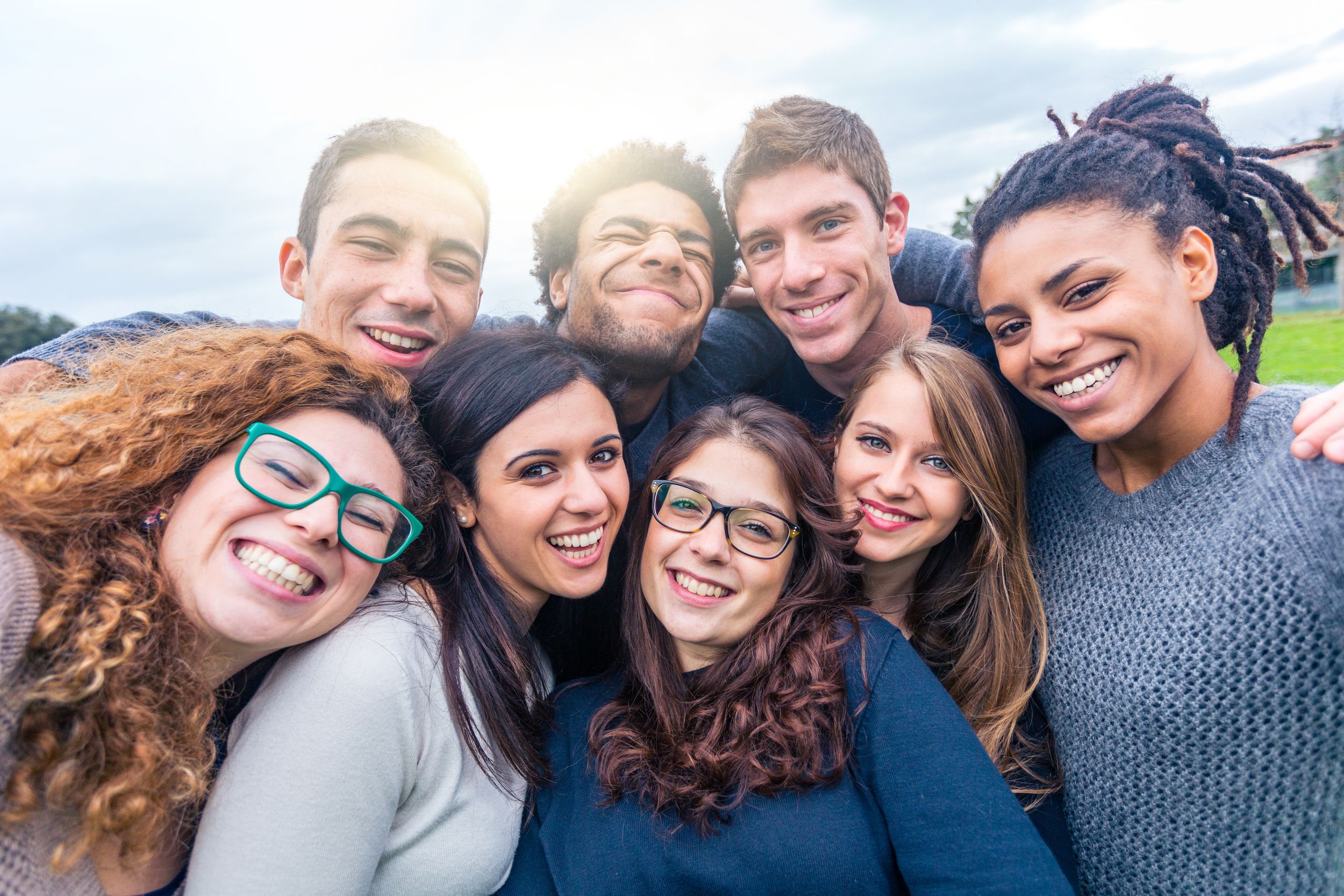 Friends Smiling