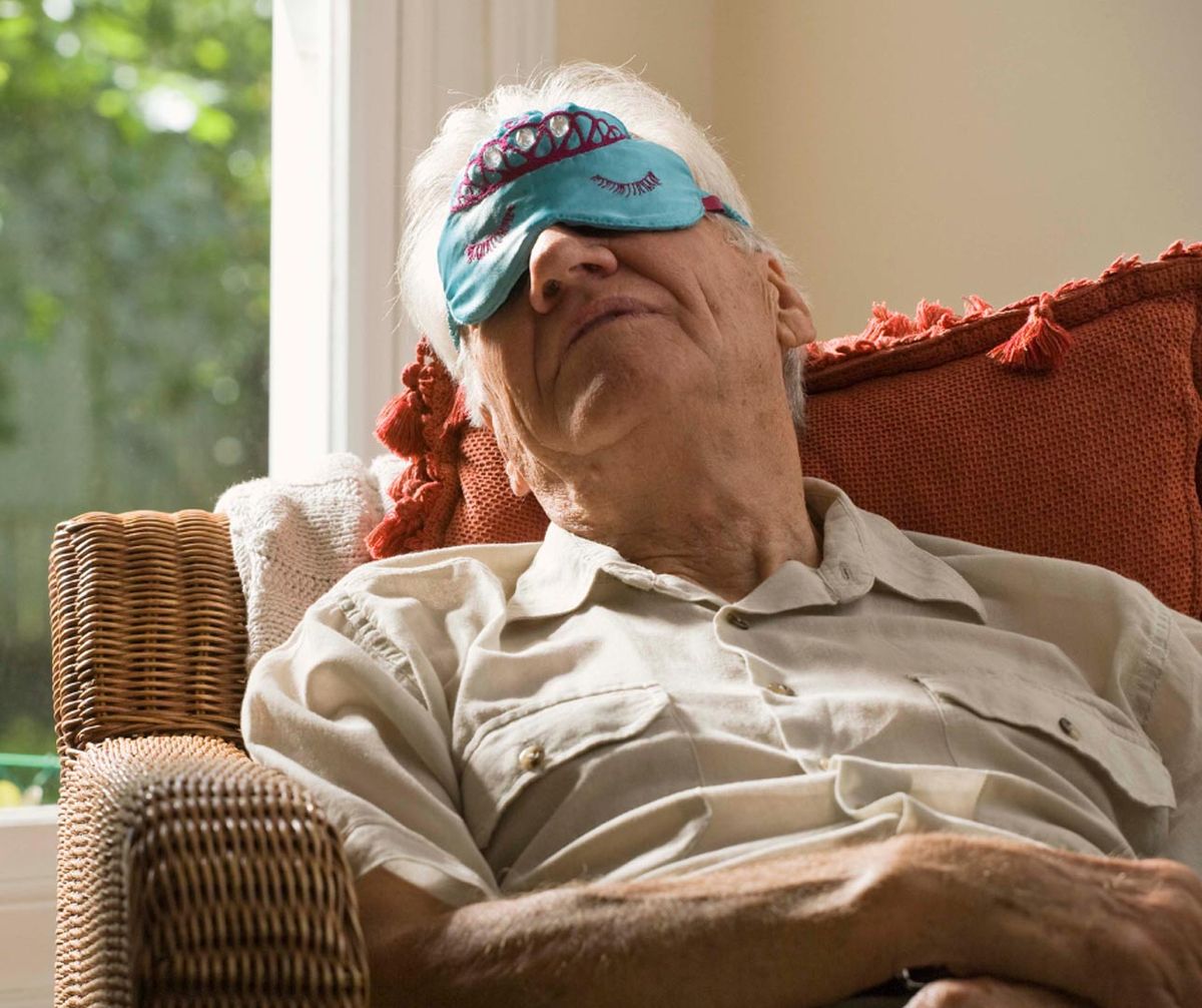 senior napping