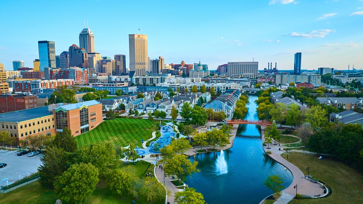 Skyline view of downtown Indianapolis
