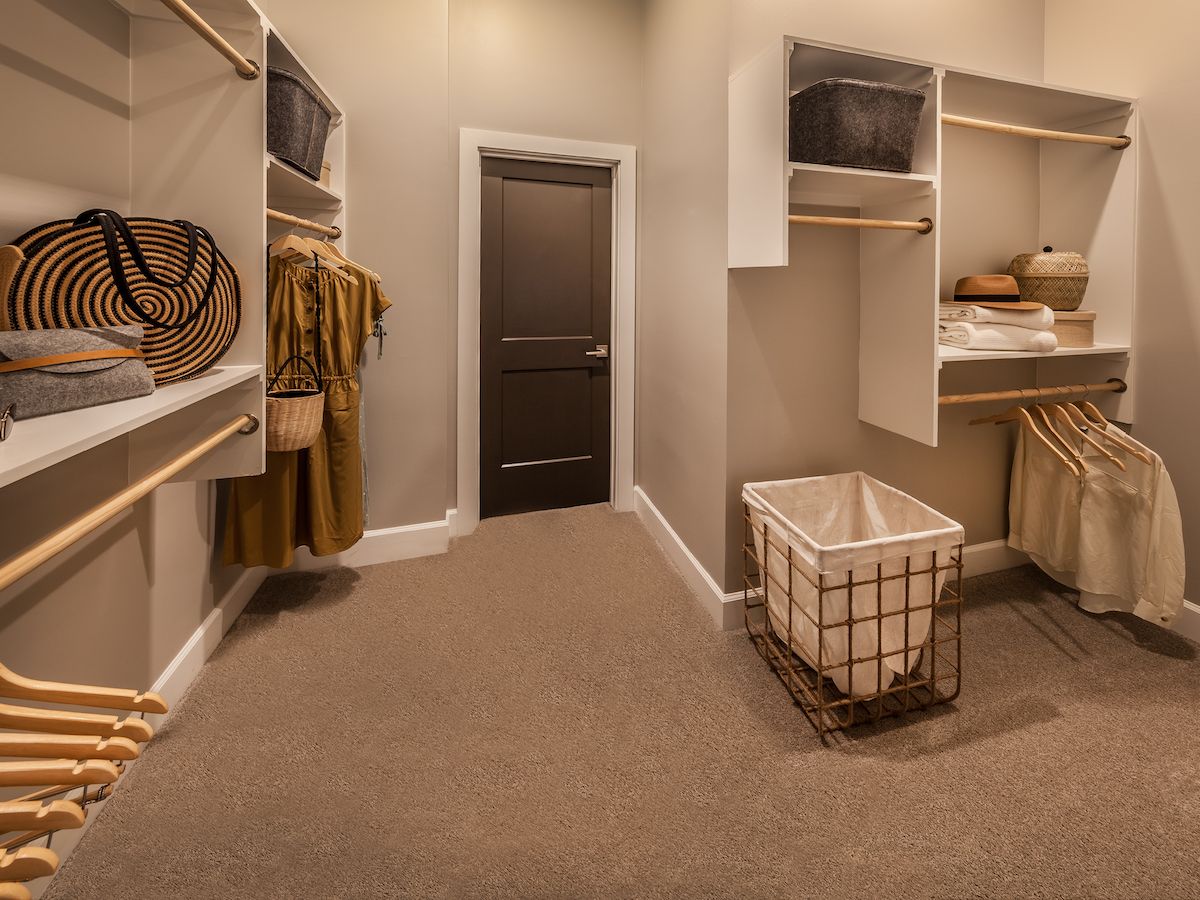 Spacious Closet With Built In Shelving