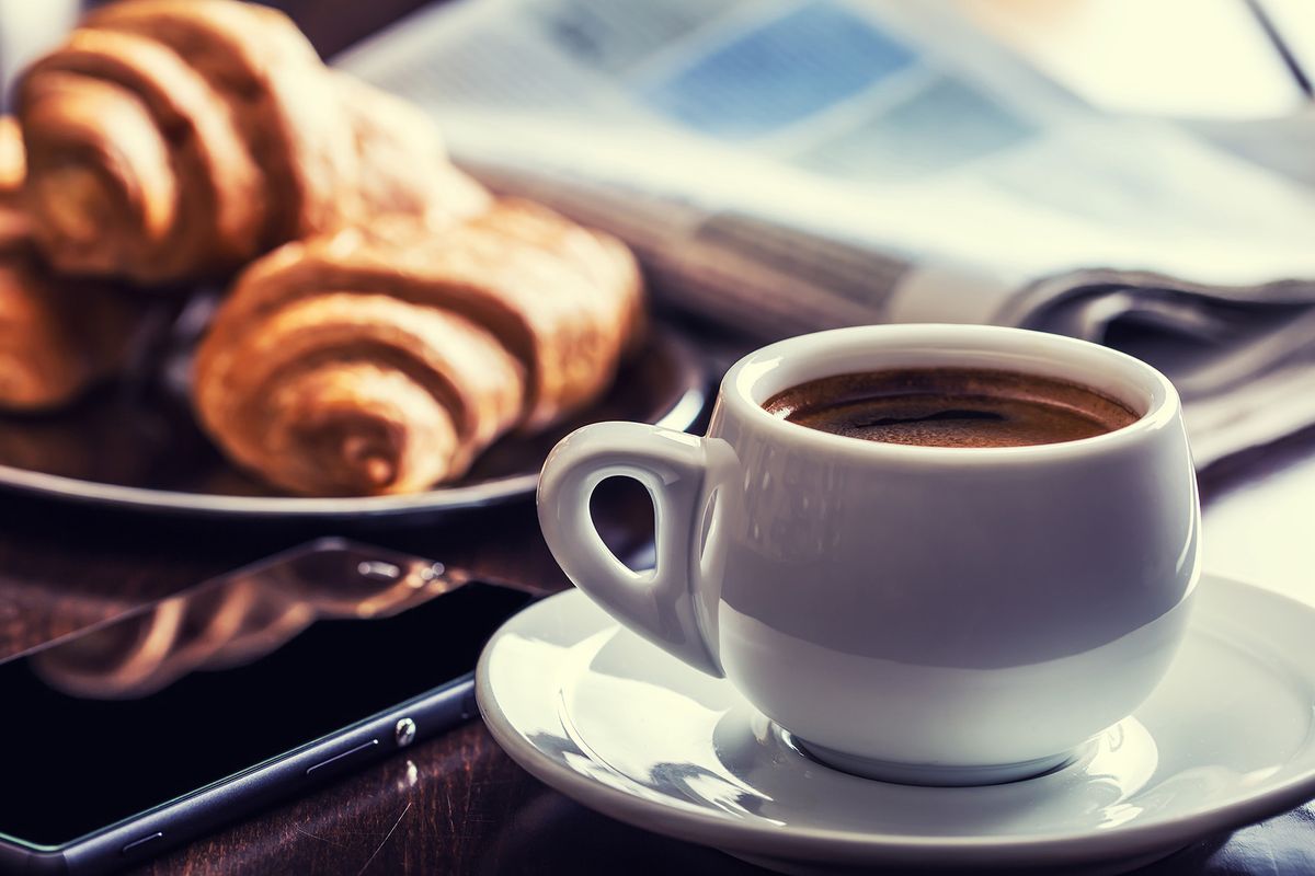 croissants and a coffee