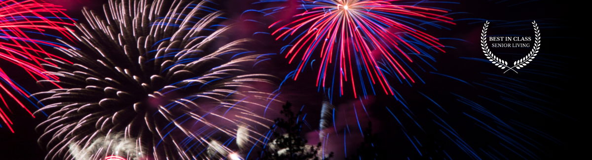 fourth of july fireworks in the sky