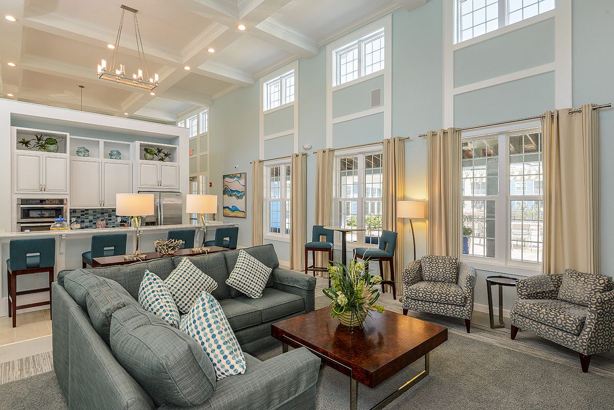 lobby area with couches