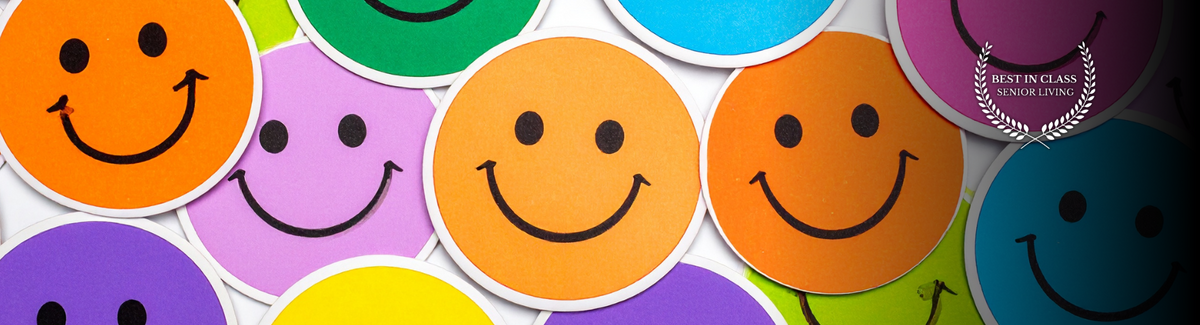 pile of colorful smiley face stickers