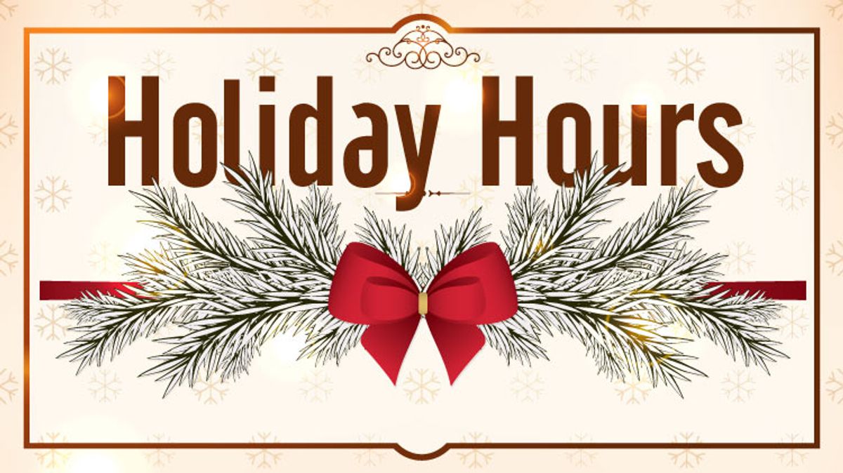 Holiday Office Hours