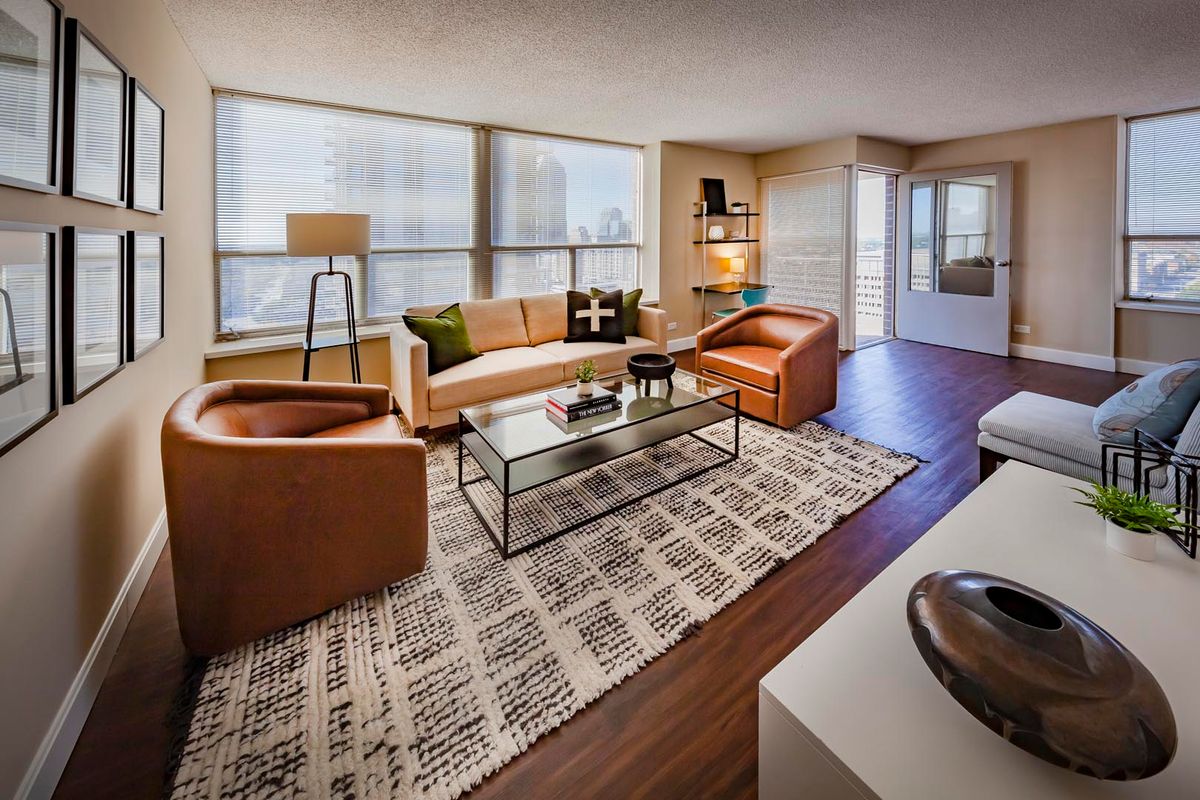 Indiana apartment interior living room