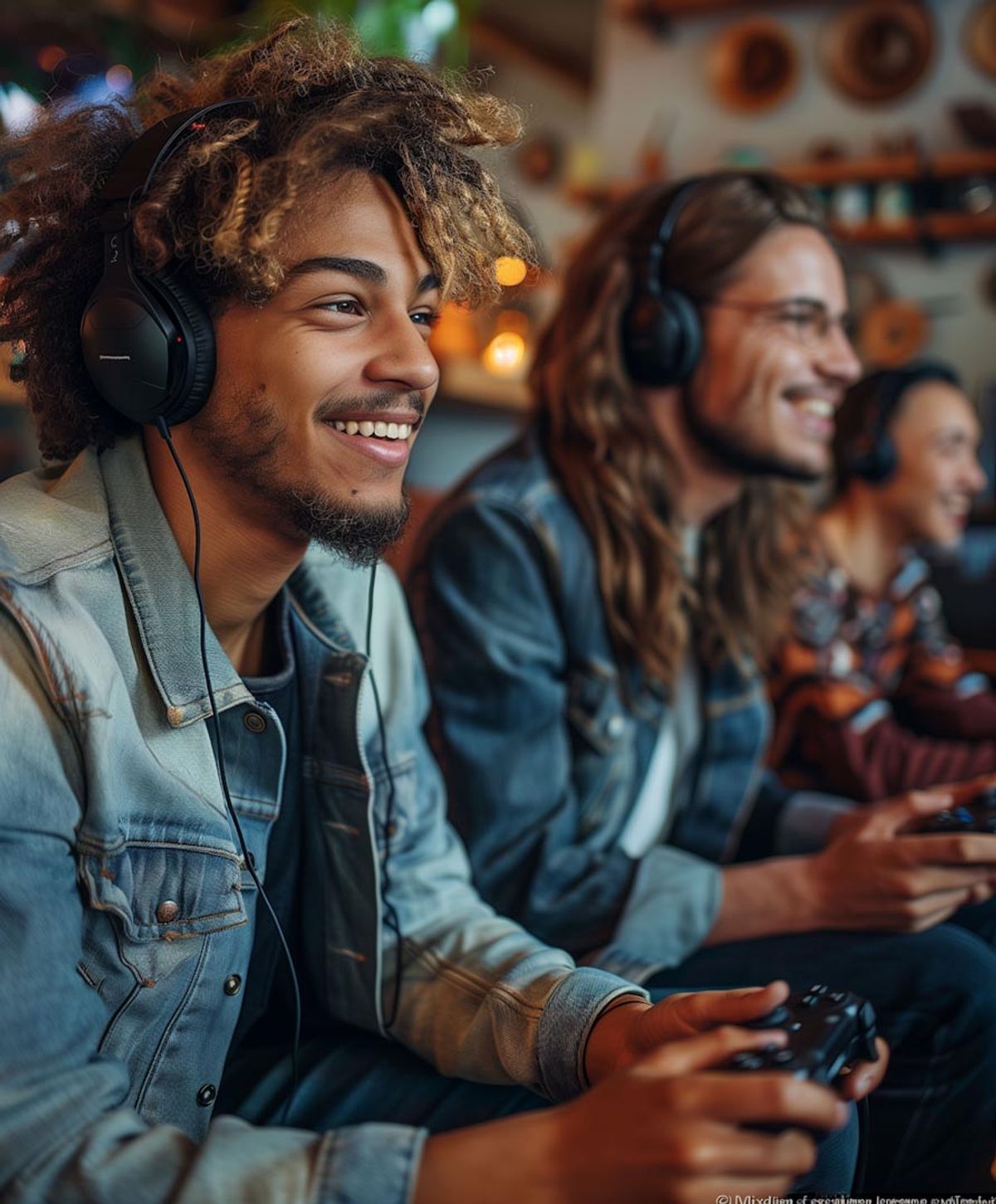 friends playing video games