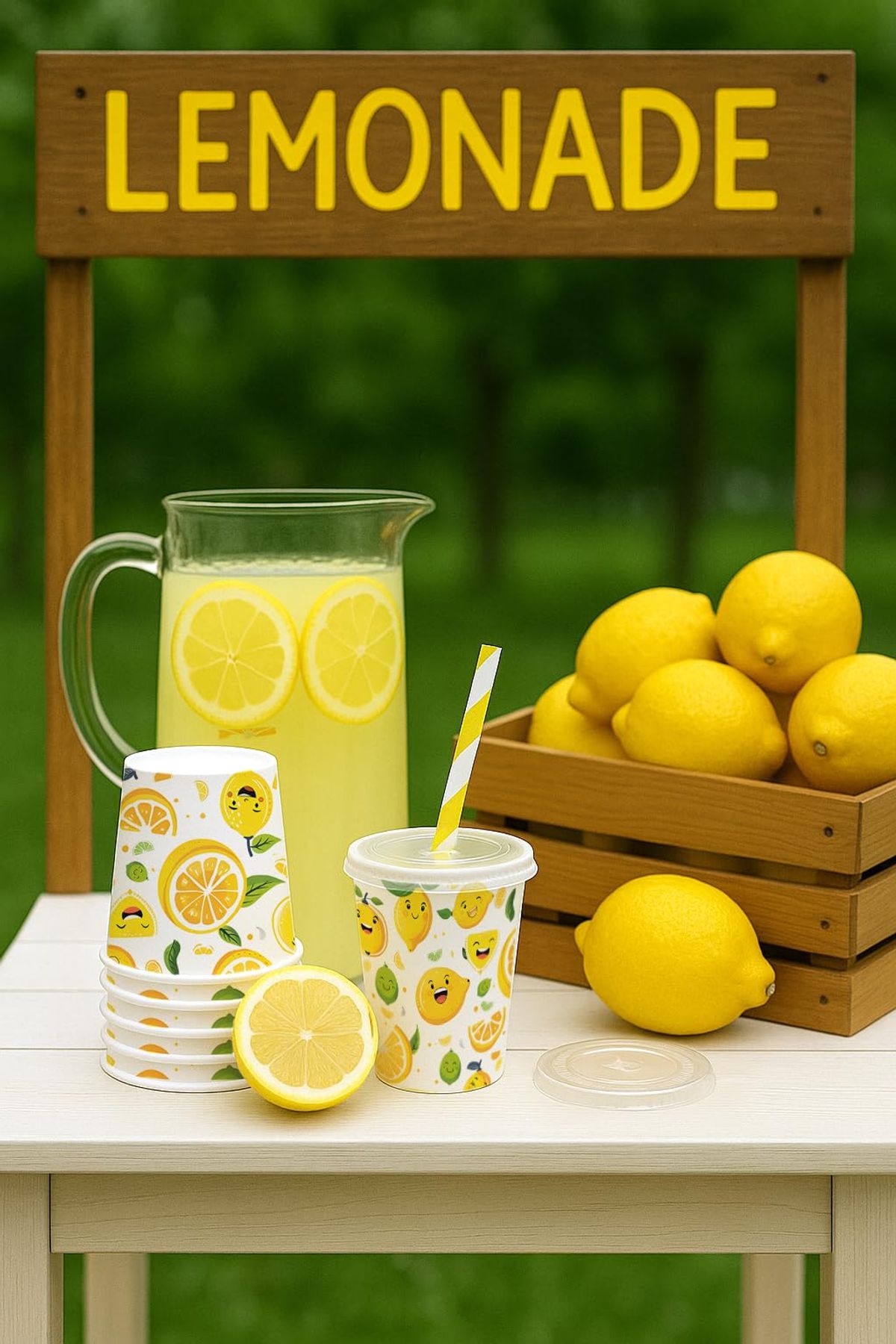 Lemonade Stand & Pup Cups