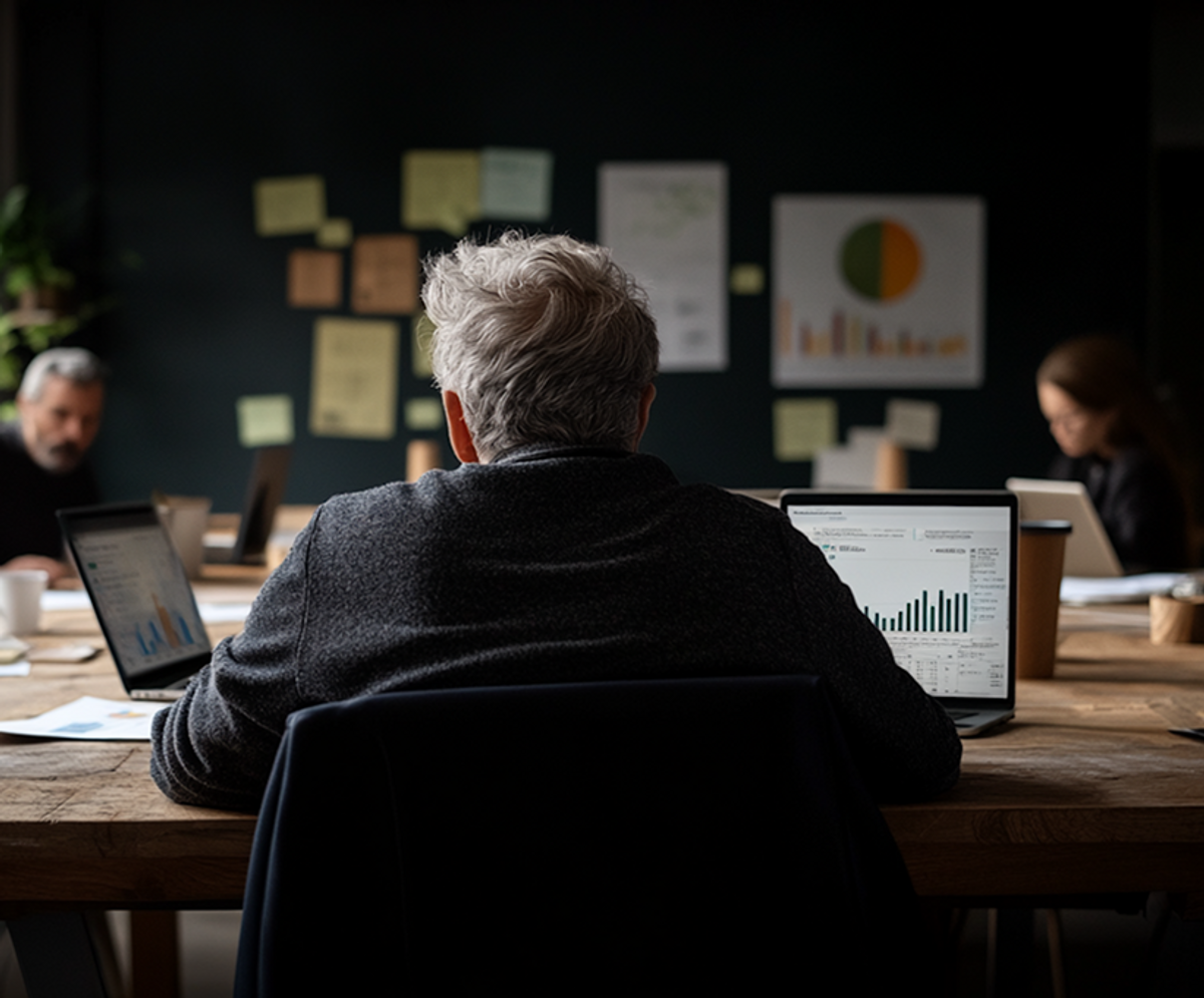office workspace with collaboration