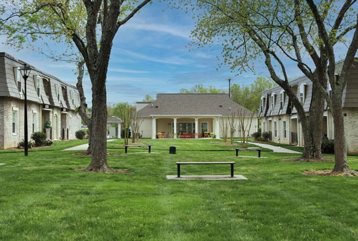 exterior of courtyard commons