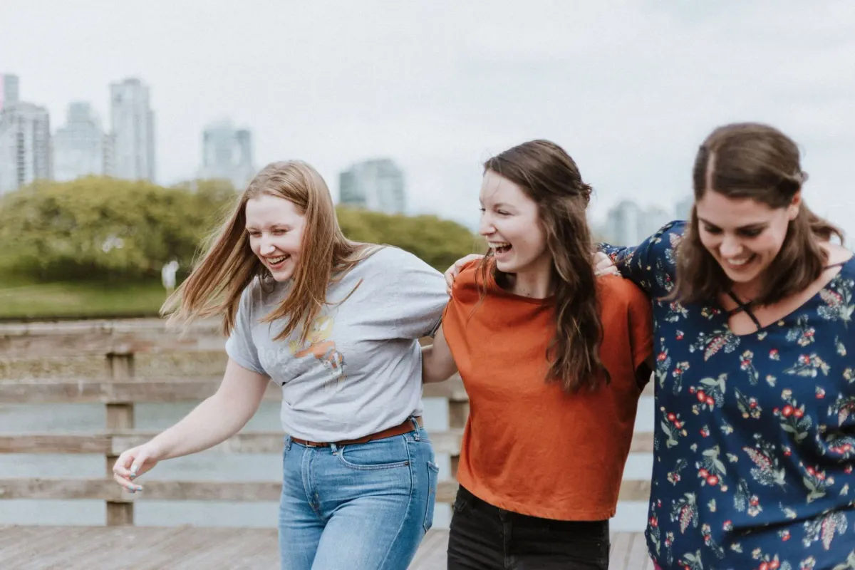 Friends Laughing