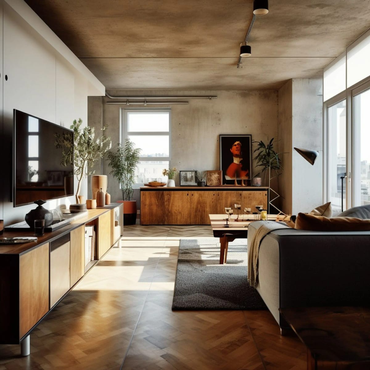 Modern interior living space
