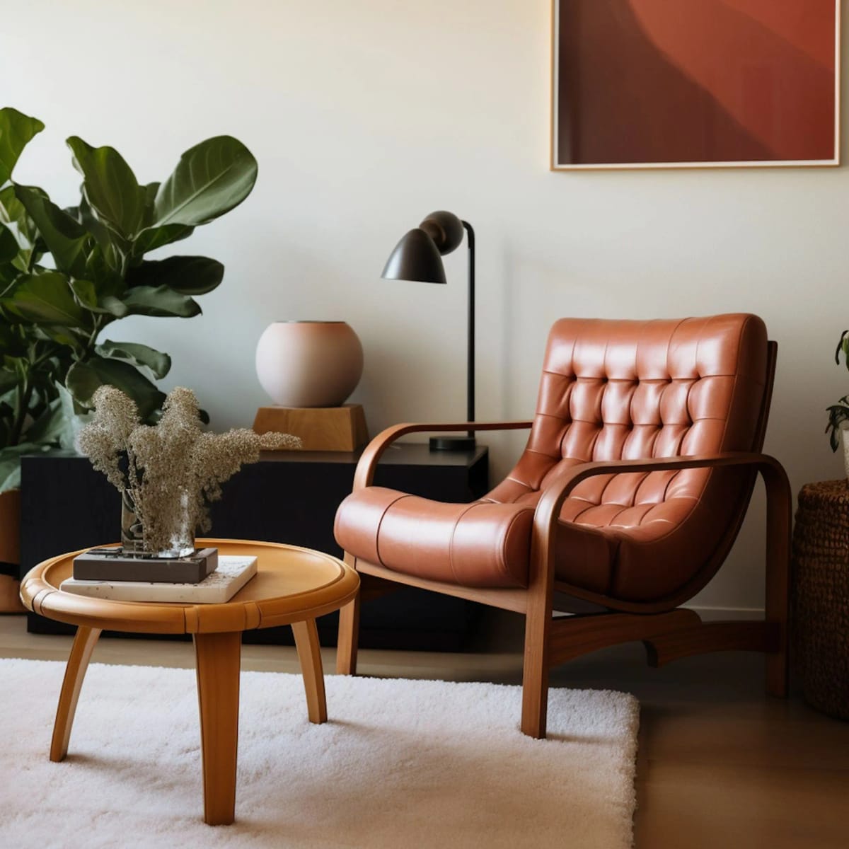 Living room with chair