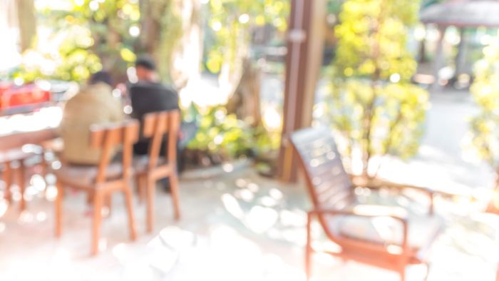 Outdoor seating area