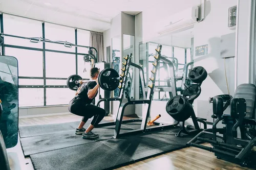 Gym Man Working Out